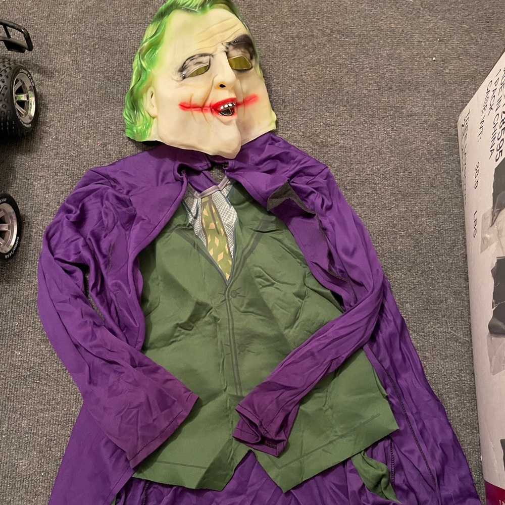 The Dark Knight Purple and Green Jacket and mask